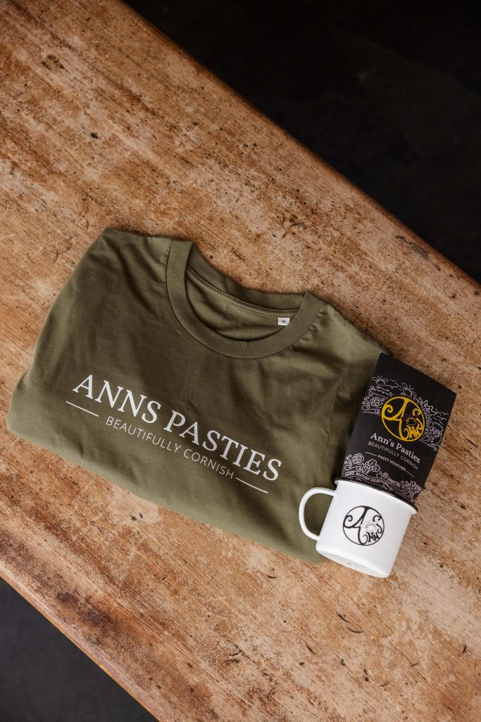 2 Large Pasties Voucher, Enamel Mug & T-Shirt!